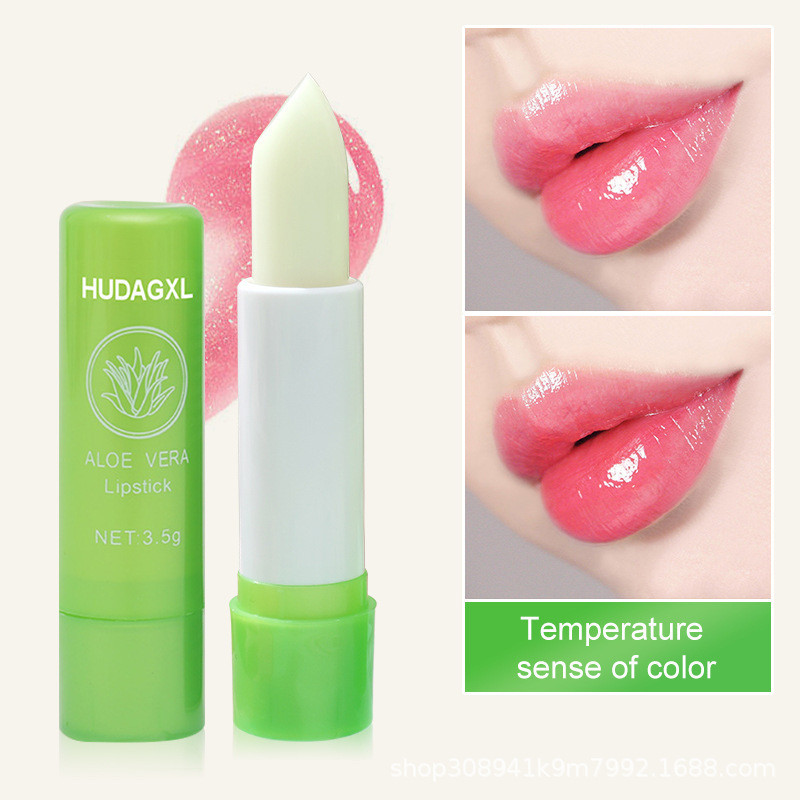 Hydrating Son Môi Đổi Màu Lô Hội Ngăn Ngừa Chăm Sóc Môi Lô Hội Dưỡng Ẩm Son Môi Dưỡng Ẩm Khô Nứt Son