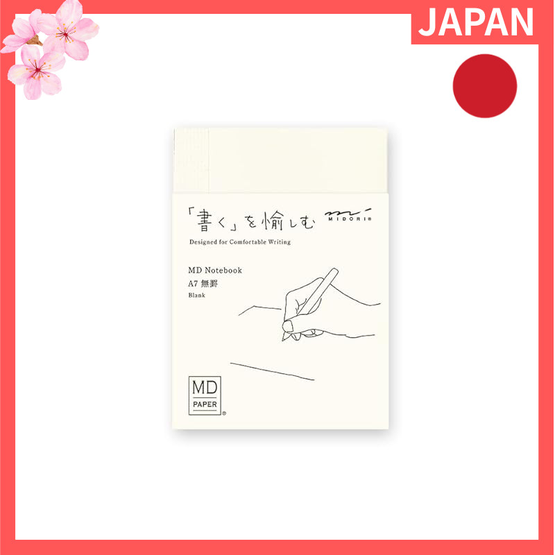 Midori Notebook MD Notebook A7 Blank No. 15344006【Direct from Japan】
