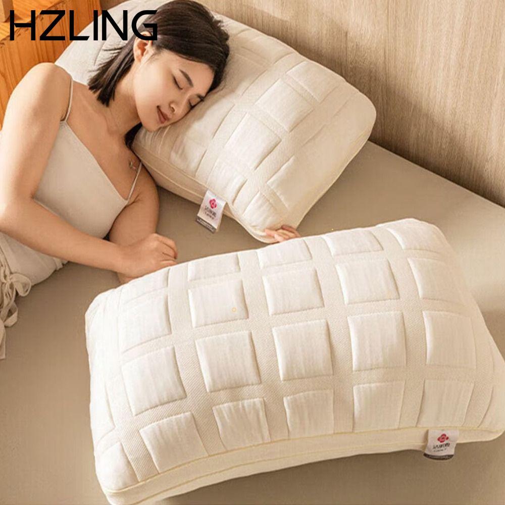 HZLING Một Cặp Gối Giường, Gối Mềm Bằng Sợi Polyester Có Thể Giặt Được, Gối Cổ Tử Cung Thoáng Khí Kh