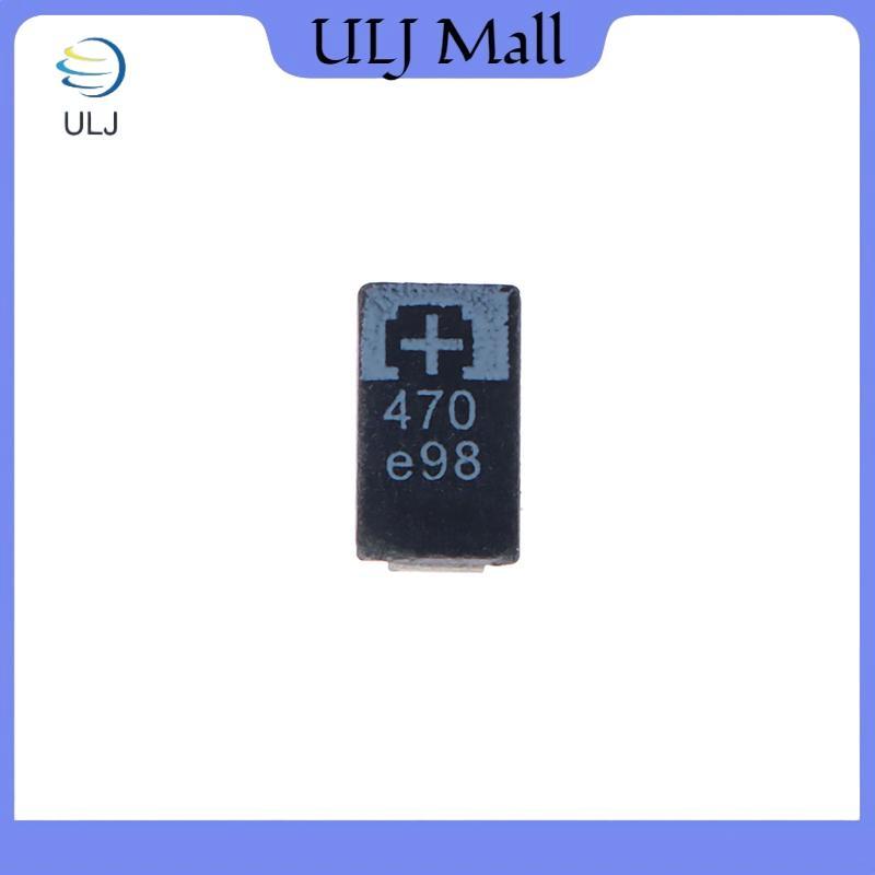 ULJ 5 CÁI 2R5TPE470M9 470 2.5V 470UF Tụ điện Tantalum Tụ điện Polymer.