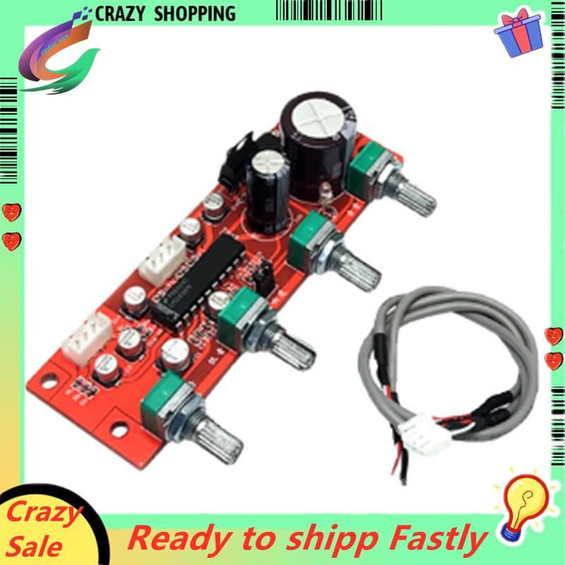 LM1036 Bảng Preamplifier Âm Thanh Preamp Khuếch Đại Preamplificador NE5532 Điện Áp Có Cáp Bao Gồm