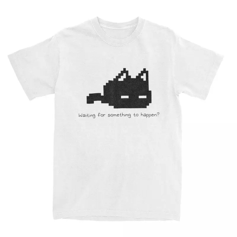Áo thun mèo Meow Omori Áo dành cho nam và nữ In họa tiết Cotton nguyên chất