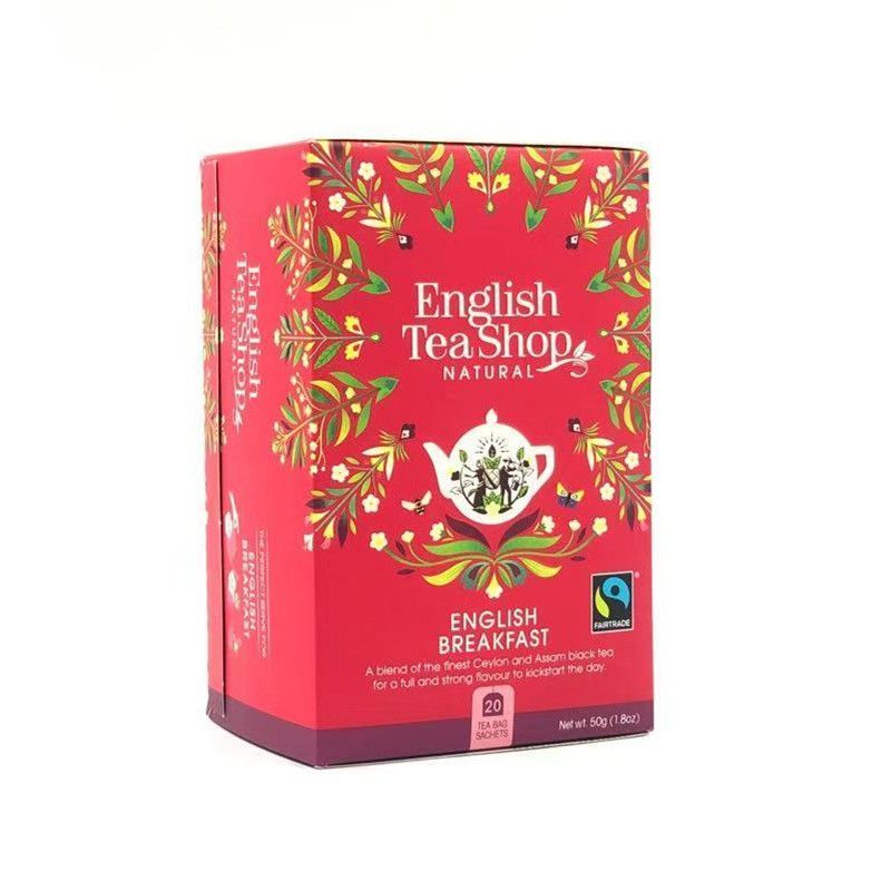 EnglishTeaShop EnglishTeaShop Bữa sáng tiếng Anh Earl Grey Lemon Peach Caramel Lychee Túi trà đen Tú