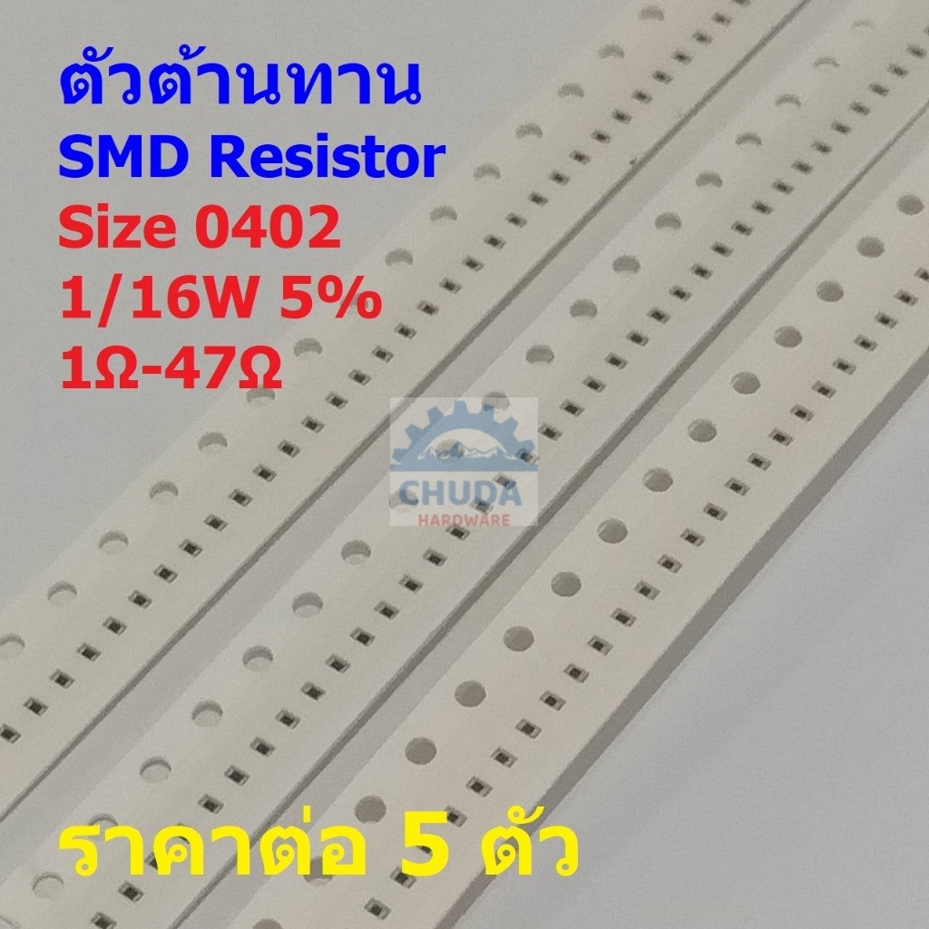 (5 Miếng) Điện Trở Ohm R Chip SMD 0402 1 / 16W 5% 1Ω Đến 47Ω R0402-1 / 16W-5%