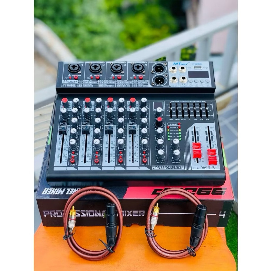 MIXER MTMAX F79PRO ( F79 pro ) / Yamaha MX04 BT / Yamaha MX06 BT -  EQUALIZER 99 HIỆU ỨNG - Gia Khan