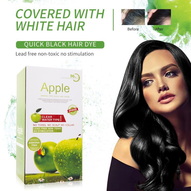 Giảm Giá [Giá Bán Buôn] TK Giảm Giá 72 Giờ Apple Hair Dye Clear Water Black Hair Cream 1.000Ml Plant
