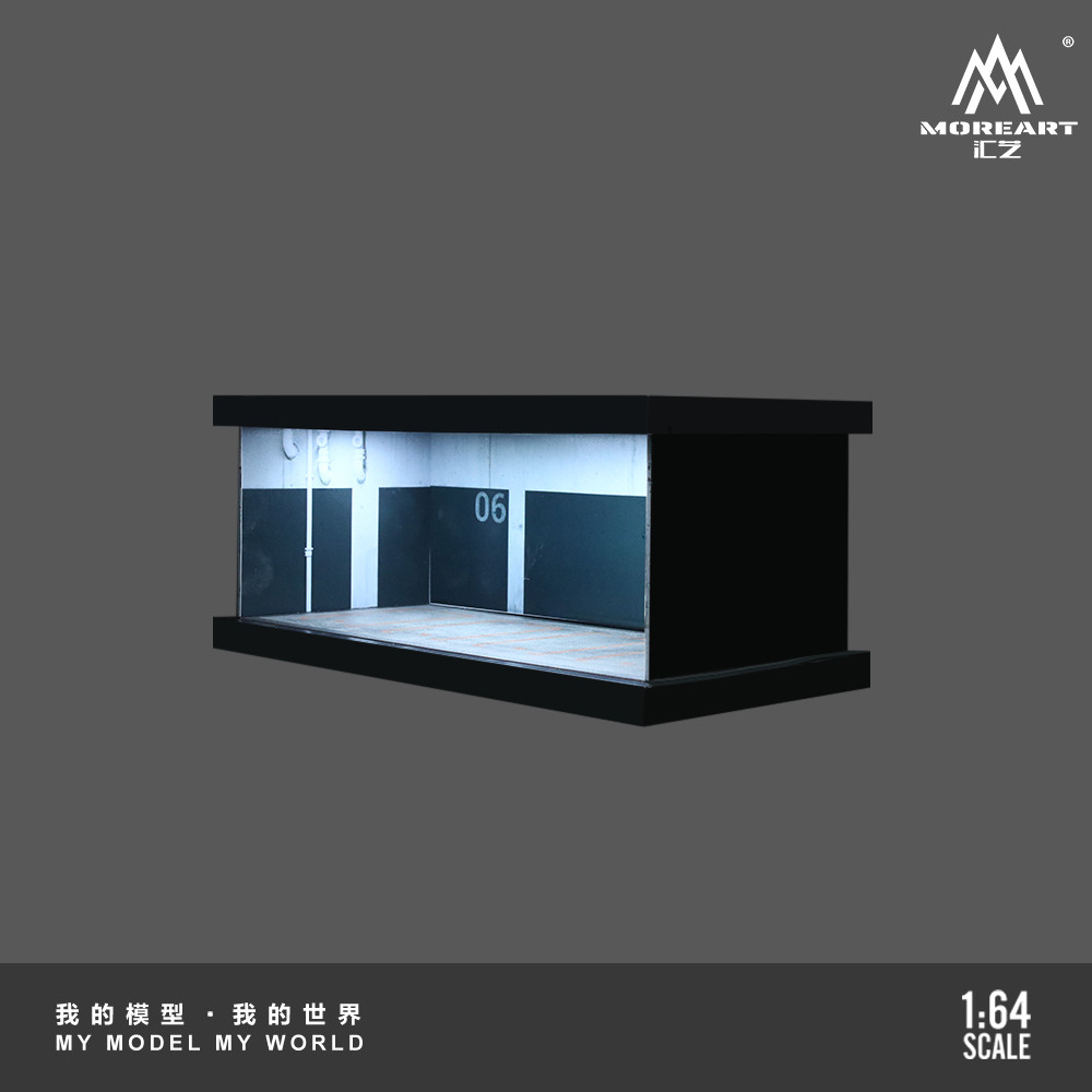 [ORDER] Mô hình diorama MOREART 1:64 0607 Parking Lot Four-Lane Assembly Scene MO960122