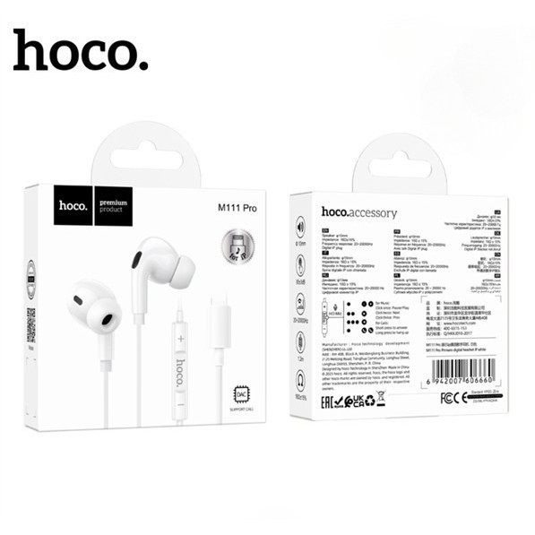 Tai Nghe Hoco M111 Pro chân Ln dành cho 11/12/13/14 dây dài 1m2. BH 12 tháng.