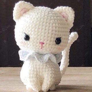 2026 Phong Cách Mới Len Đan Tay Mèo Con Đan Tay Dệt Kim Búp Bê Dệt Kim Bán Hoàn Thành Chất Liệu Gói Tay Đan DIY20260201