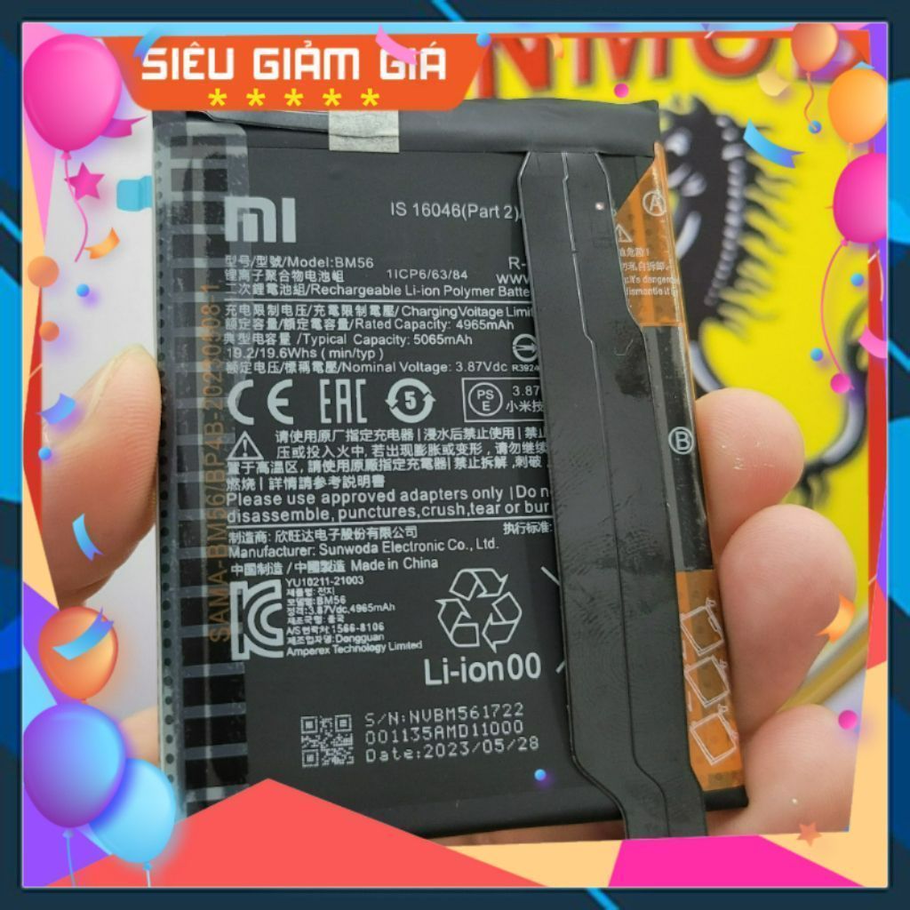 Pin ZIN Thay Thế XM Model BM56 Dùng Cho Redmi K40 Gaming / K40 (bảo hành 3 tháng)