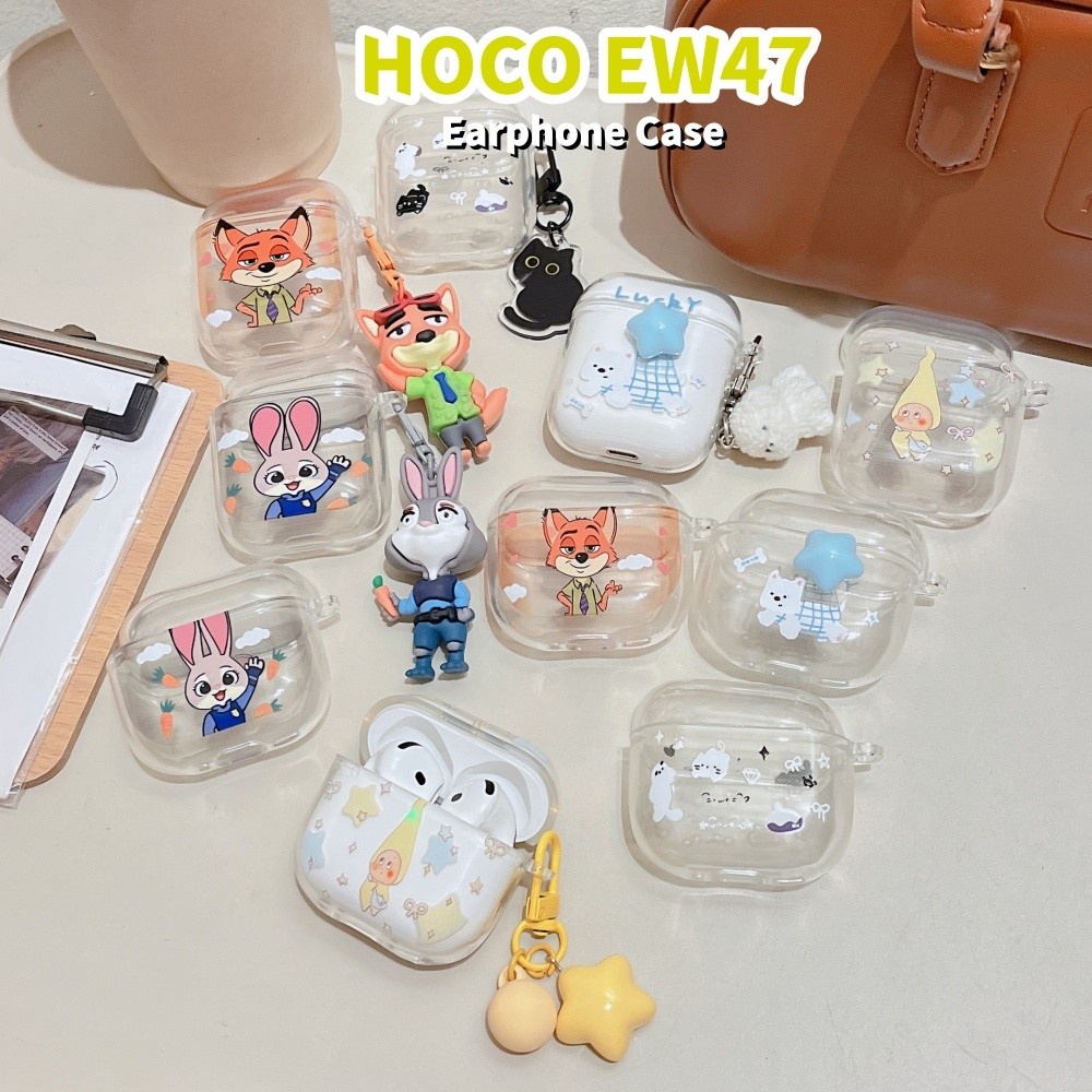 【 Ốp Lưng Nhà 】 Dành Cho HOCO EW47 Ốp Lưng DIY Anime Hoạt Hình Vỏ Tai Nghe Silicon Mềm