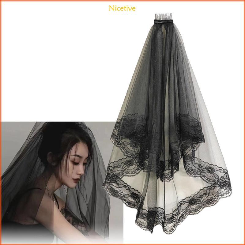 NICE Veil Floral Veil Bridal Veil Bride To Be Bridal Tắm Cưới Sheer Veil