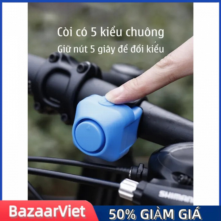Còi cảnh báo xe đạp - Thiết kế điện, âm lớn, xa, còi điện xe đạp, Chuông xe đạp