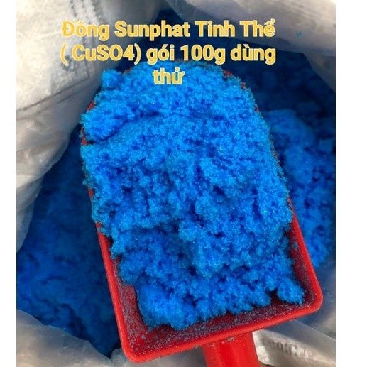 Đồng Sunphat(CuSO4) làm Tinh thể, Xử lý nước hồ cá#gói 100g