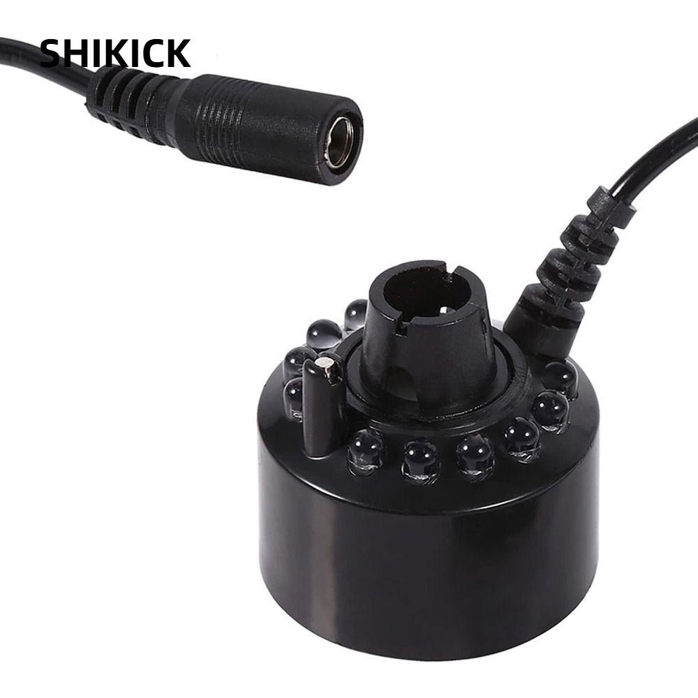 SHIKICK Mist Maker, Máy tạo sương mù trang trí ngày lễ trong nhà Fogger, Đen 12 đèn Led Halloween Gi