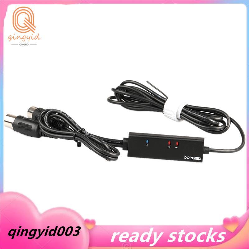 MTU-11 Cáp MIDI sang USB C Type C Bộ chuyển đổi MIDI USB có đèn báo cho Android