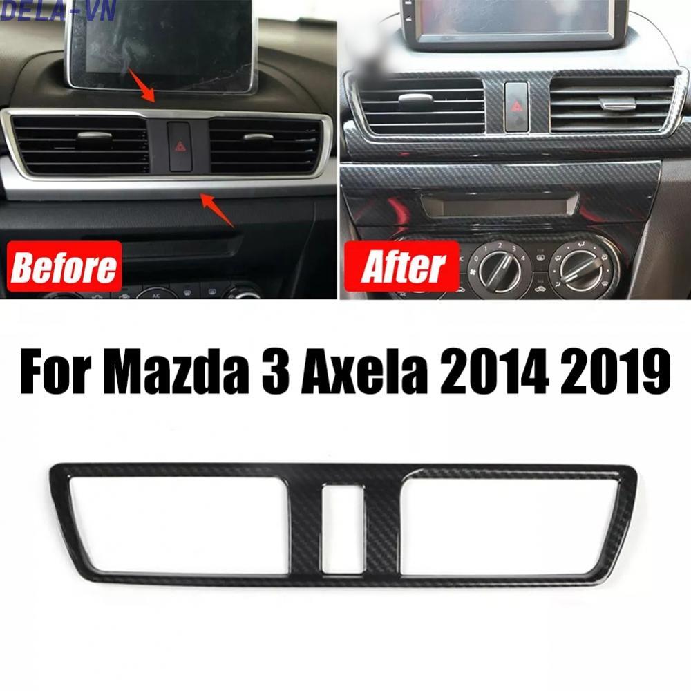 Aerodynamic Design Center Air Outlet Cover in Carbon Fiber For For Mazda '14 '19#DELA