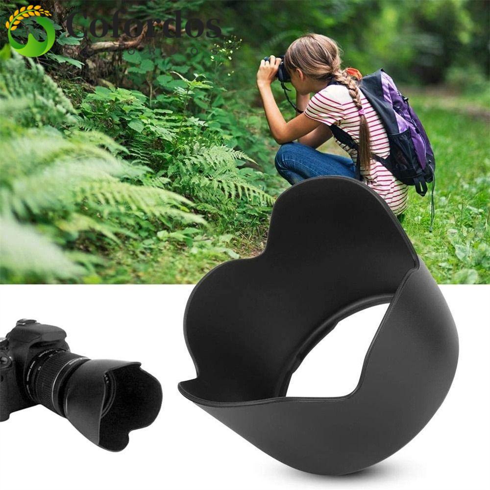 COFORDOS Cho Ống Kính Hood, 90-300MM 75-300MM II Ống Kính, Phụ Kiện Máy Ảnh Có Thể Đảo Ngược 58mm ET