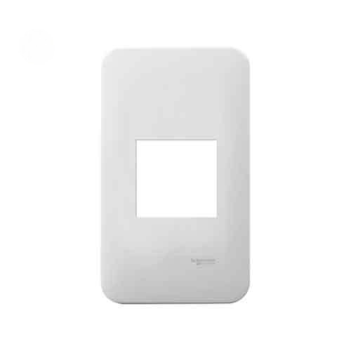 (Feeship) Mặt cho 1 thiết bị - size M - dòng S-flexi - Trắng - 1 gang - Schneider FG1050_WE