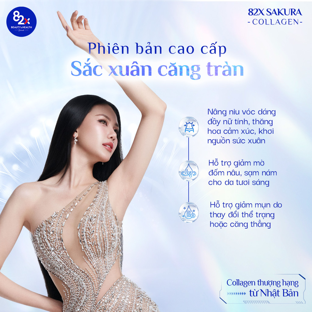 Combo 3 Chai Nước Uống Collagen 82X Bao Gồm PLACENTA CLASSIC + PLACENTA SAKURA + COLLAGEN SAKURA 500