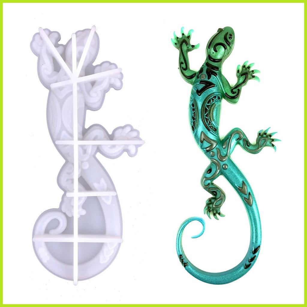 Gecko Khuôn Silicon Khuôn Silicon Cho Nhựa Dính 3D Thằn Lằn Tắc kè Nhựa Khuôn DIY Gecko Khuôn Silico