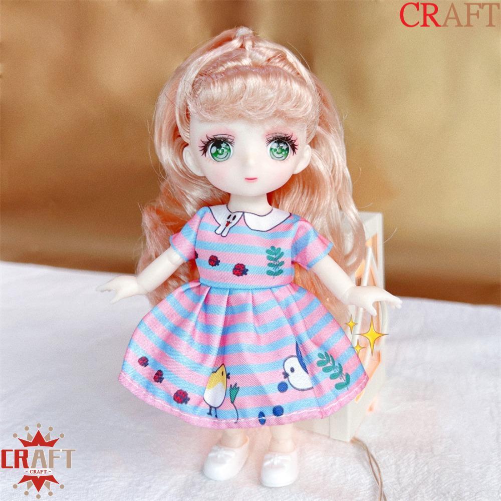 CRAFT 16cm Anime Mắt Đồ Chơi Búp Bê, Di Chuyển Được Khớp Bóng Cơ Thể Kawaii Bjd Doll, Thời Trang 1 /