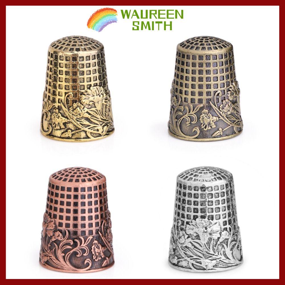 WAUREENSMITH Thêu Ngón Tay Bảo Vệ, Bền Ngón Tay Bảo Vệ Retro May Thimble, Đồ May Thủ Công DIY May Ta