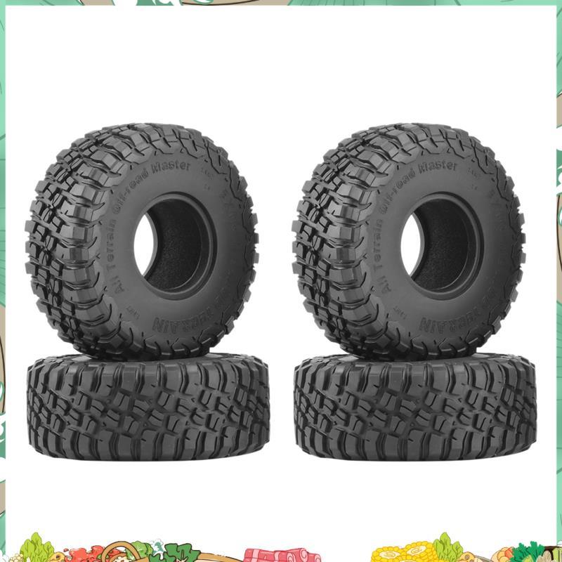 4 120MM 1.9 Lốp Cao Su Lốp Bánh Xe Cho 1 / 10 RC Xe Bánh Xích SCX10 90046 AXI03007 TRX4 D90 CC01