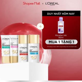 [CHỐNG NẮNG WATERGEL MỚI] Chống Nắng Phổ Rộng Thoáng Da, Kháng Mọi Tác Động UV Defender SPF 50+ PA++++ Loreal Paris 50ml
