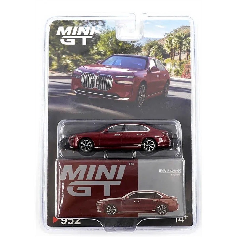 MÔ HÌNH XE Mini GT Card Version MGT00952 BMW i7 xDrive60 Aventurin