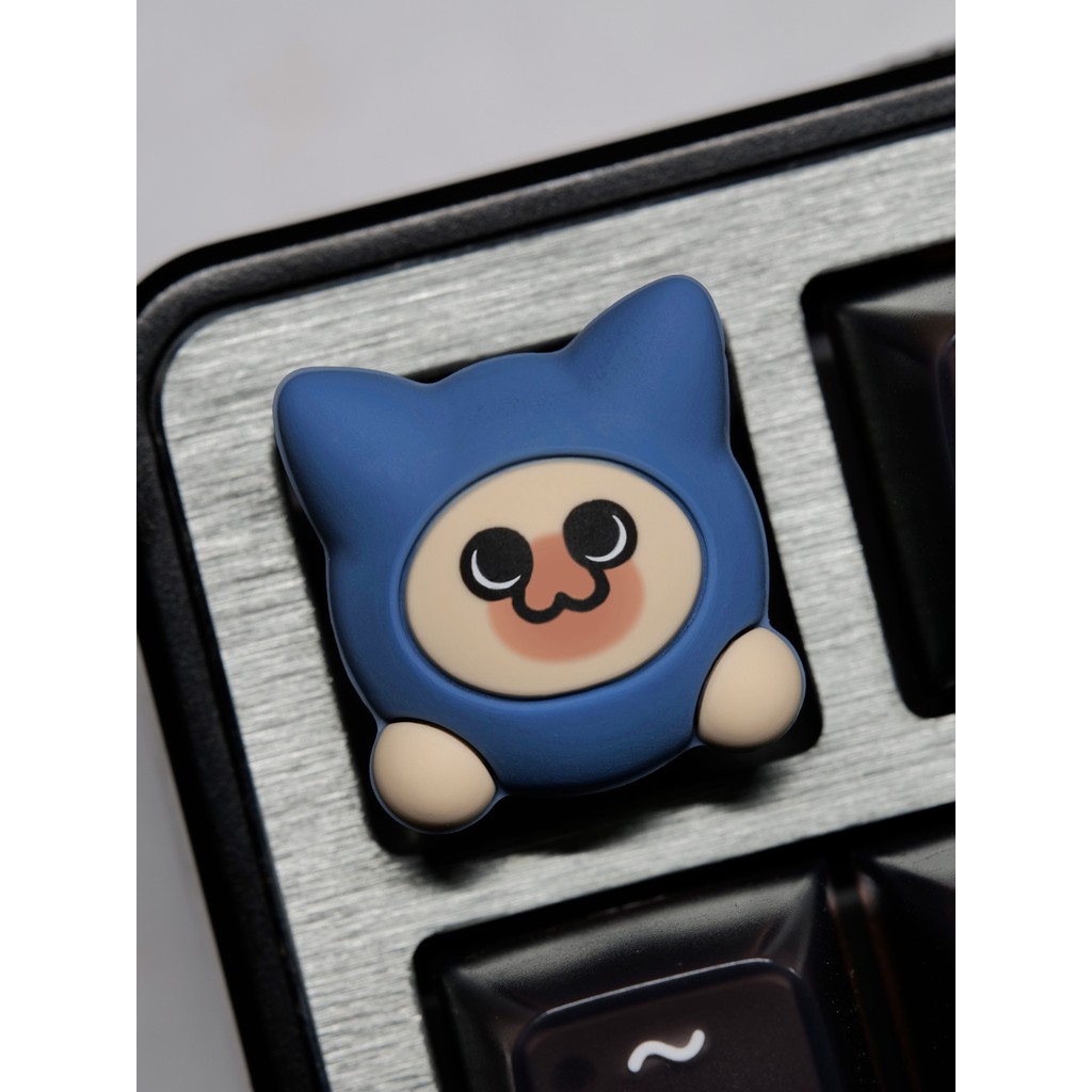 Monster Hunter Cat Game Bàn phím cơ silicon Hakimi Keycap độc đáo dễ thương