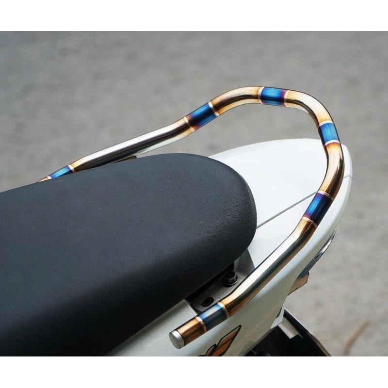 [ Inox khò màu ] Tay sách wave inox 304 dành cho wave 50cc, 100 + wave 110, Cảng sau wave, Tay xách 