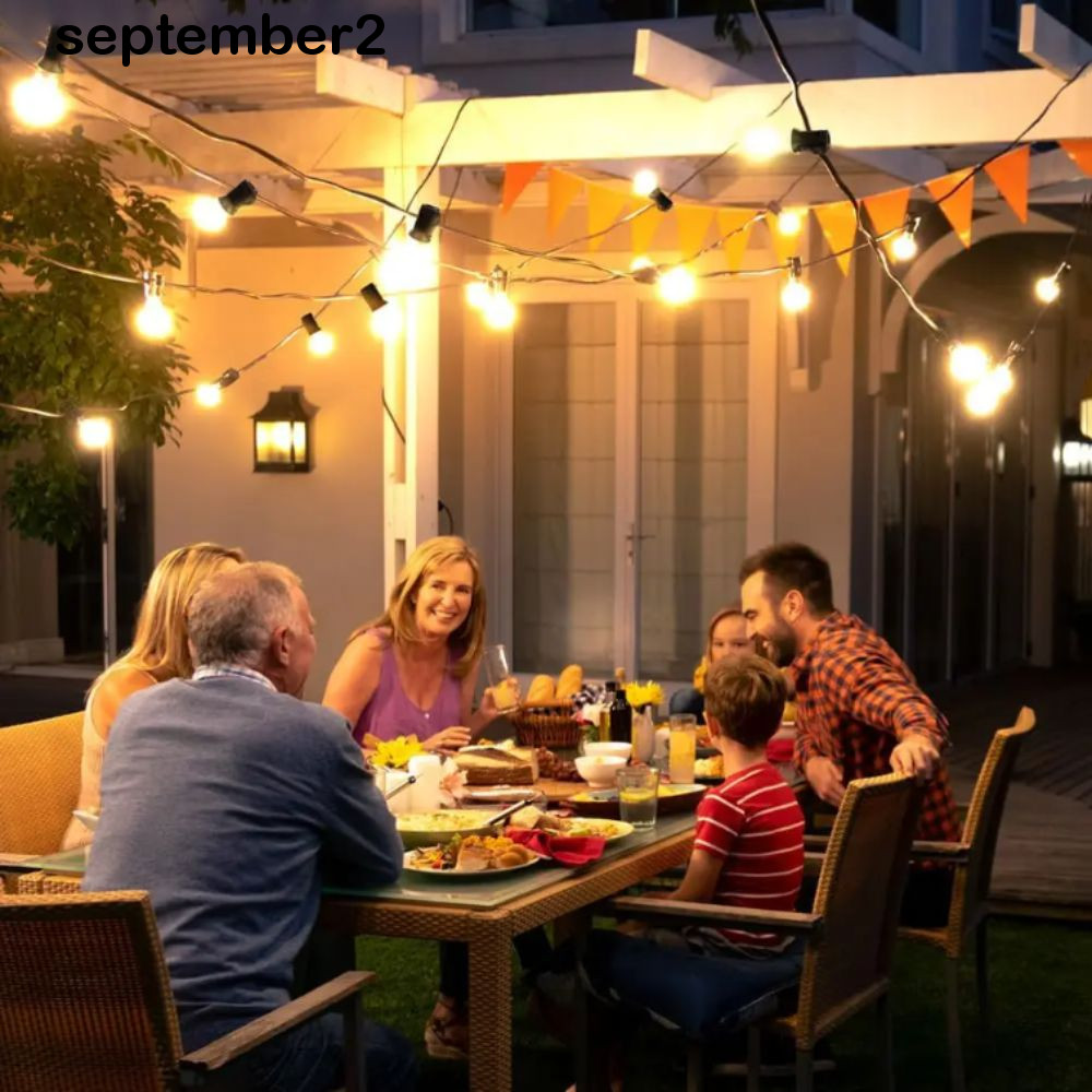 SEPHL G40 LED Quả Cầu Dây Đèn, Bóng Đèn Nhựa EU US Cắm Đèn Dây Ngoài Trời, Thiết Kế Chống Vỡ G40 Hìn