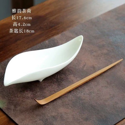 P66D Gốm Ngọc Trà Sứ Sen Kung Fu Bộ Trà Phụ Kiện Trà Lễ Đánh Giá Cao Khay Trà Thức Tỉnh Kung Fu Trà 