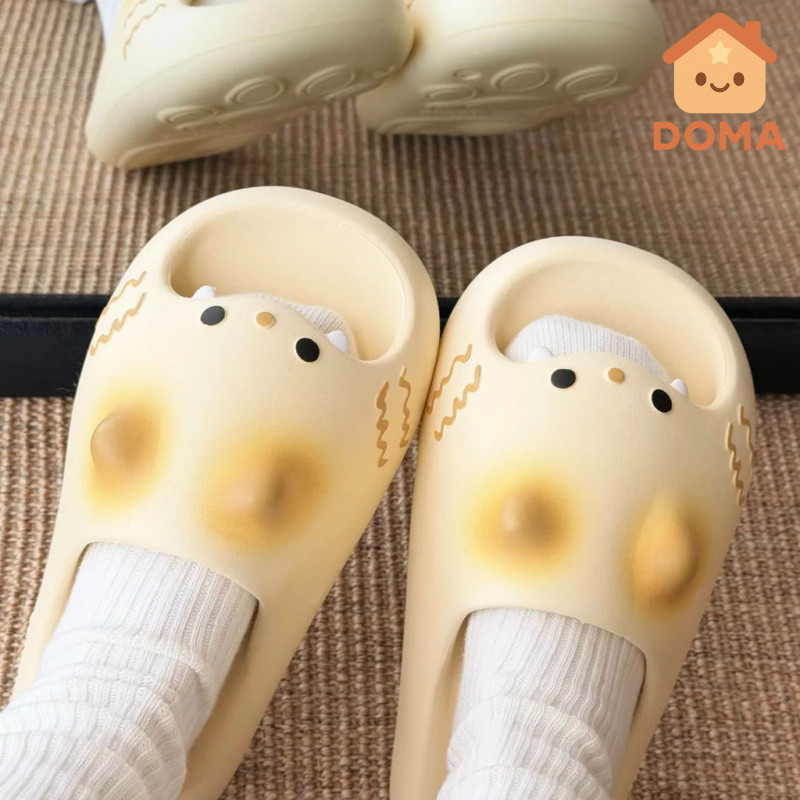 Bán chikoku Dễ Thương Bánh Nhỏ Hoạt Hình Mèo Con Móng Vuốt Dép Nữ Nhà Chống Trơn Trượt Chân Đôi Dép 