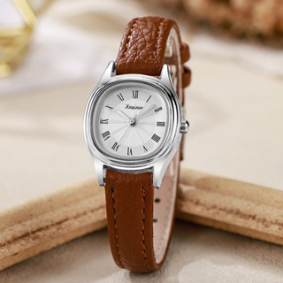 Đồng hồ nữ mặt số nhỏ thời trang Thắt lưng nữ hình bầu dục kỳ thi sinh viên cao cấp Phong cách đơn giản 3.10 B