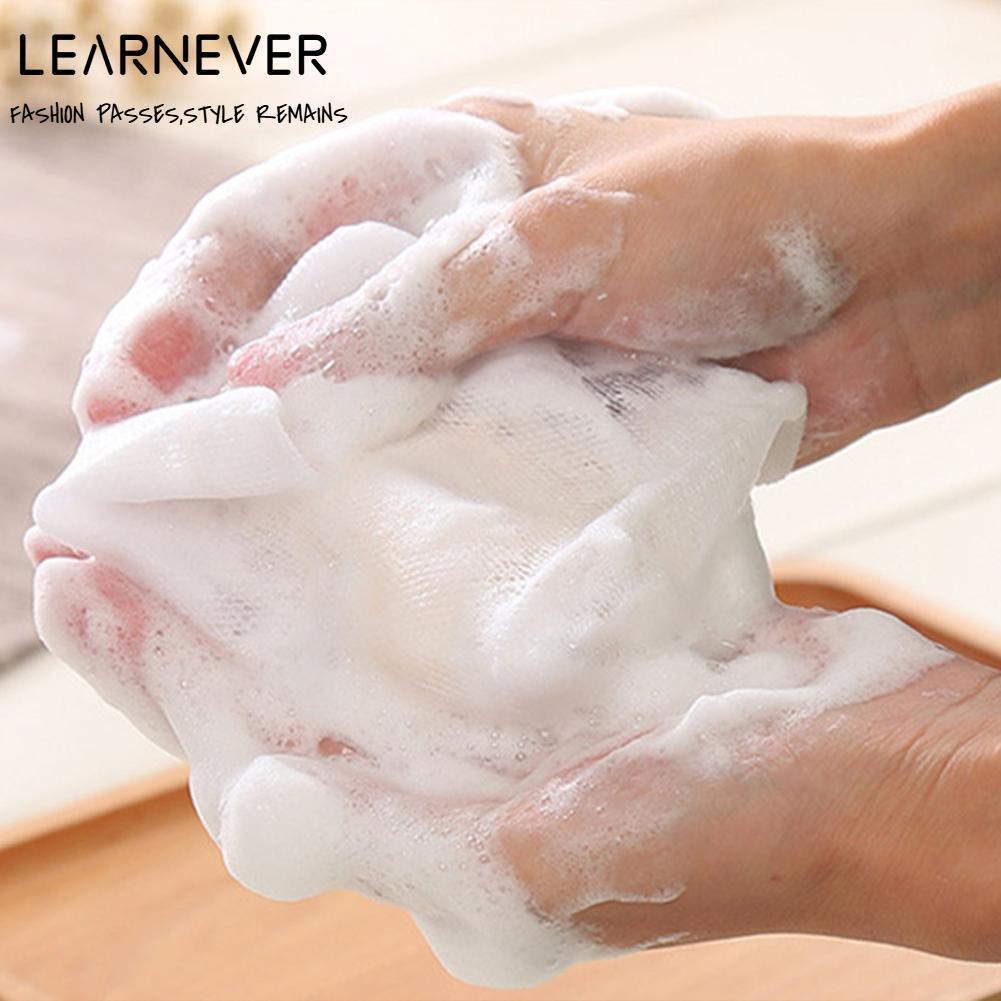 Dây Trắng Bong Bóng Lưới Bong Bóng Xà Phòng Tay Làm Sạch Mặt Web Xà Phòng Lưới Bong Bóng Giặt Bọt U4