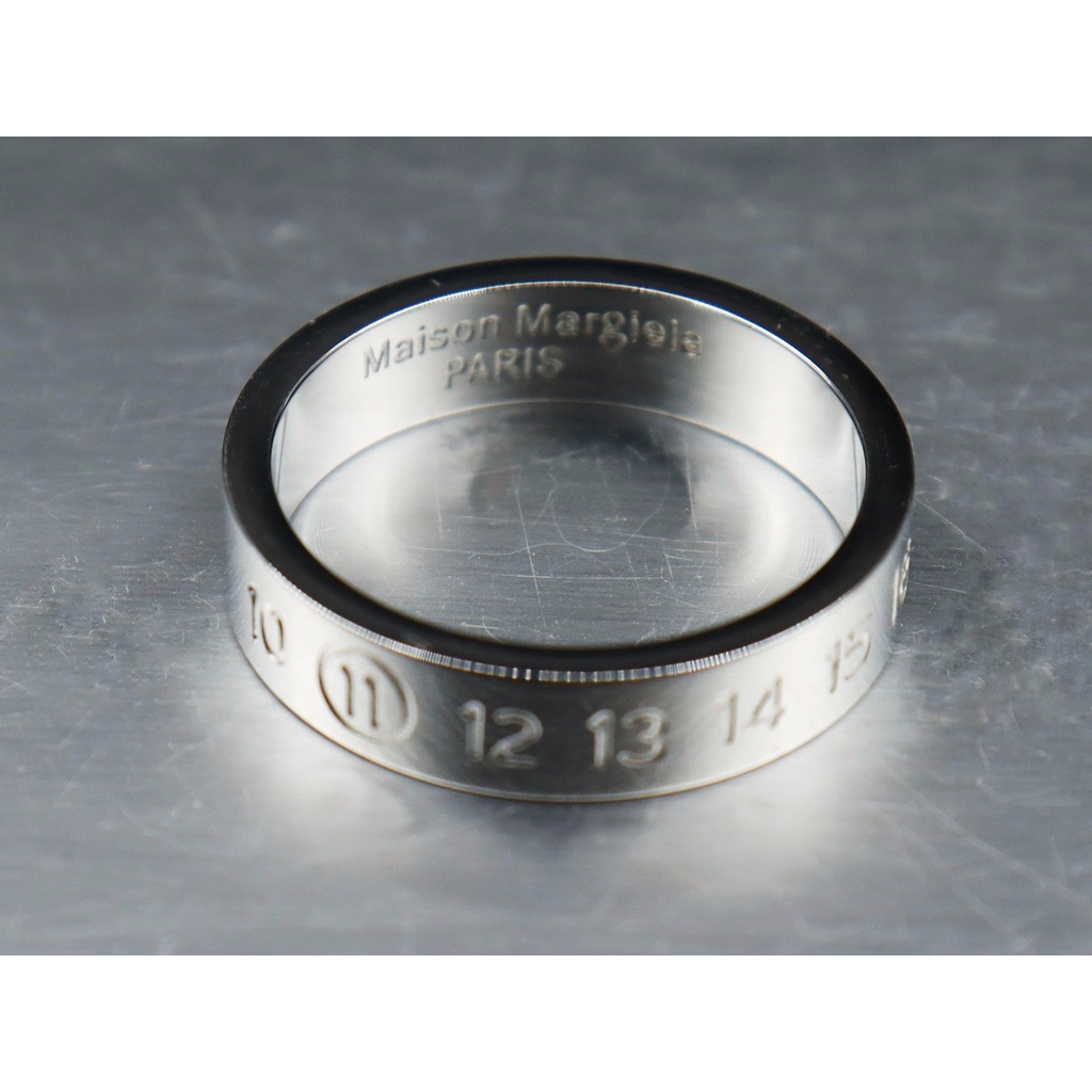 MM6 Ring customization ins Male and female couple numbers logo Trendy minimalist rings