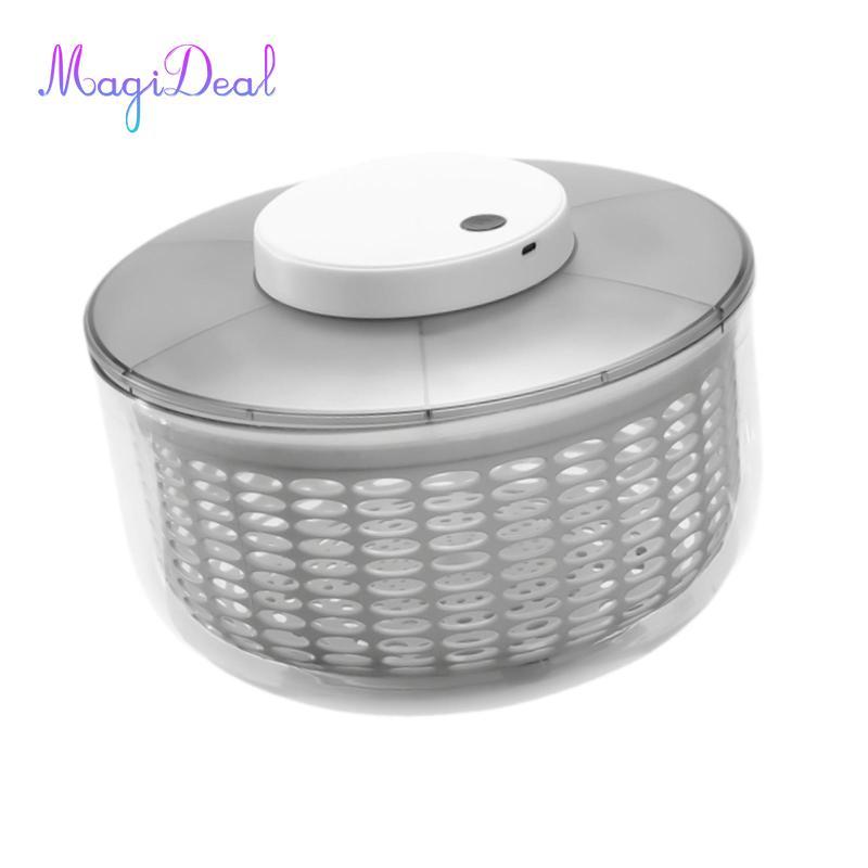 MagiDeal Electric Salad Spinner 6 L Máy rửa salad chay nhanh không dây