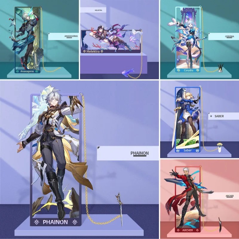 Standee móc khóa Anime Game Honkai Star Rail Fate Stay Night Saber Archer Phainon