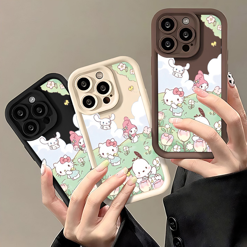 Ốp Lưng cho OPPO A9 2020/A5S/A3S/A3X/A5 pro/A15/A16/A16K/A17 Mùa xuân Hello Kitty TPU Soft Shell chố