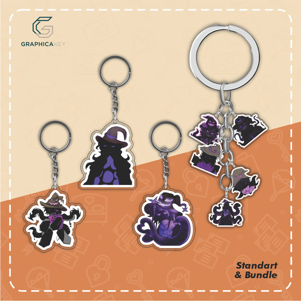 Ganci / Gantungan Kunci Akrilik ROBLOX FORSAKEN - AZURE (RE-DESIGN)