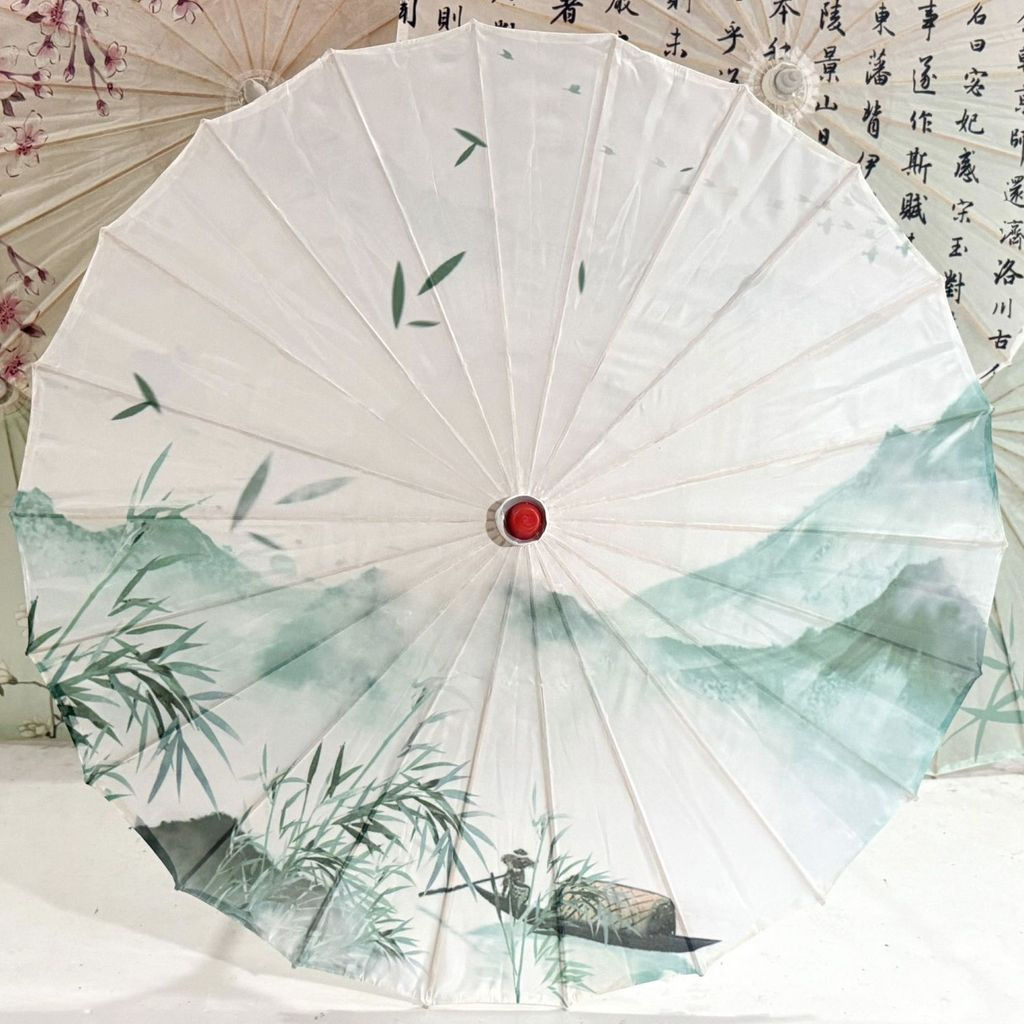 New Product#Traditional oil-paper umbrella, silk fabric printed umbrella, decorative ceiling umbrell