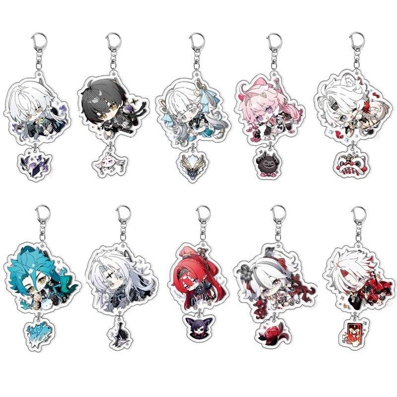 Game Wuthering Waves LINGYANG Jiyan Yangyang Acrylic Pendant Key Chain Keychain Keyring Accessories
