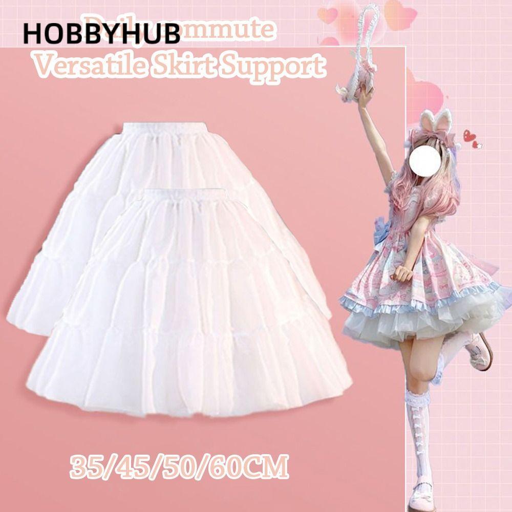 Petticoat trắng JK Lolita, áo choàng bóng thoáng khí
