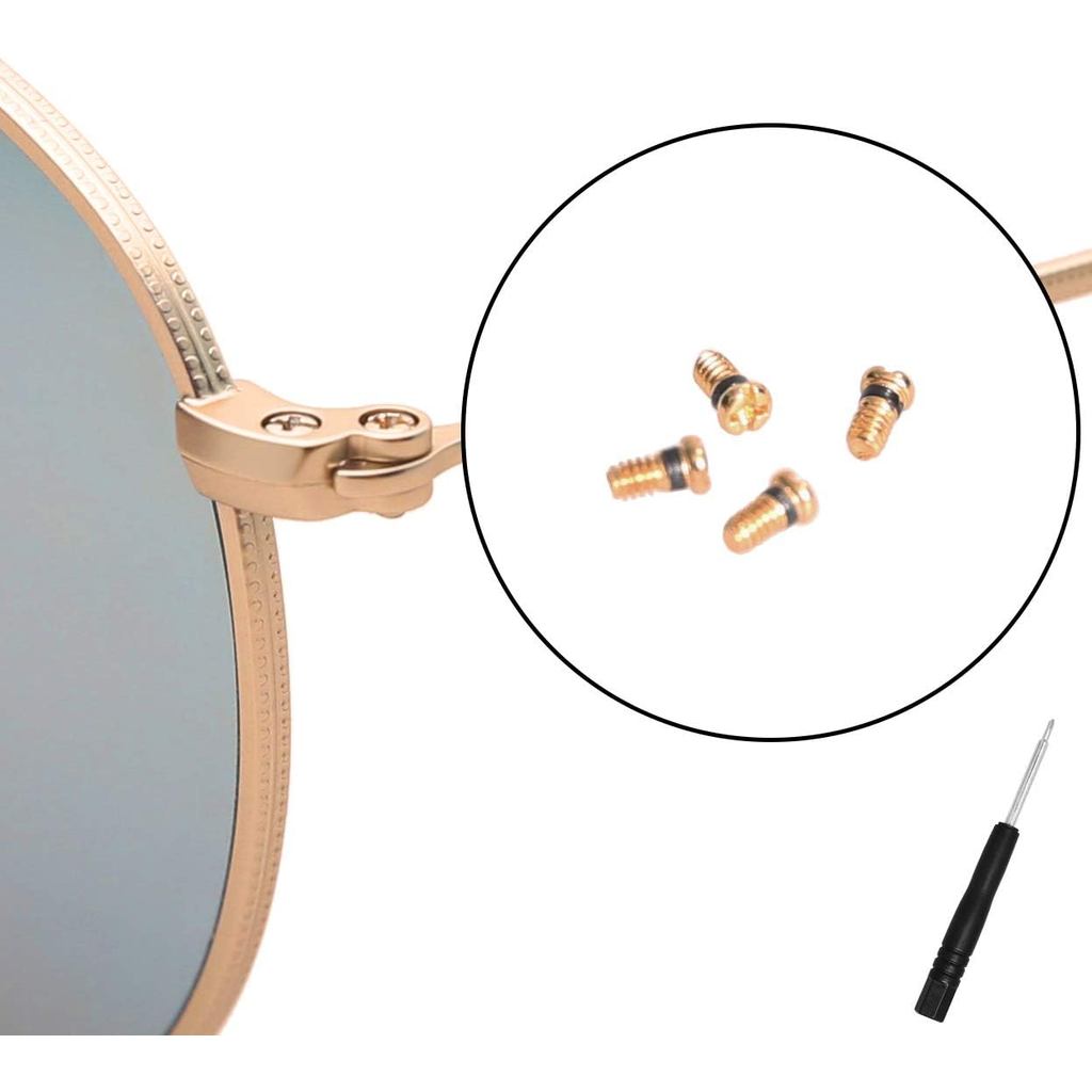 Vít vàng thay thế cho Bộ sửa chữa kính râm Aviator RB3025 3025 (Bộ 4), Tua vít