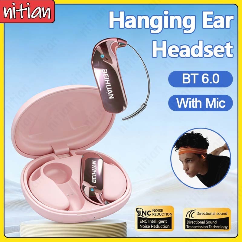 Tai nghe Bluetooth OWS Open AI Móc tai siêu mỏng ENC Cuộc gọi thông minh Giảm tiếng ồn Tai nghe thể 