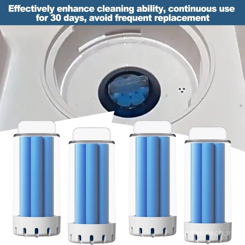 4 viên tẩy rửa rắn cho Ecovacs Deebot N30 Omni/N30 Pro – hương tươi mát 30 ngày
