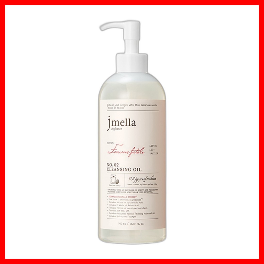 [jmella] Dầu tẩy trang Femme Fatale, 500ml, 1pc / Dầu tẩy trang Hàn Quốc / Tẩy trang / Chính hãng 10