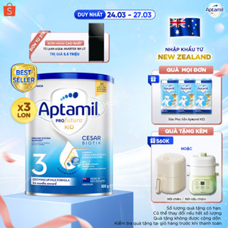 [MUA LÀ CÓ QUÀ] CB3 Sữa bột Aptamil Kid Cesarbiotik New Zealand số 3 - Synbiotic độc quyền